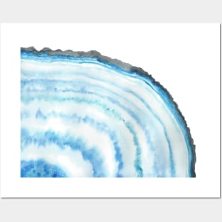 Watercolor geode Posters and Art